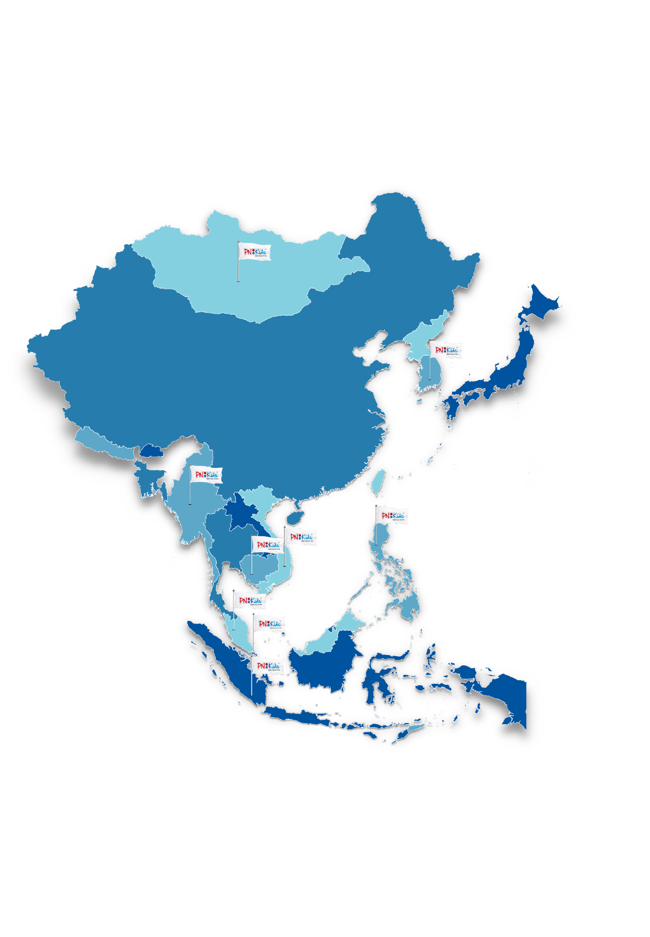 PNKids Regional Presence Map